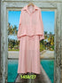 Ladies Summer Collar Down Drawstring Shirts With Long Skirts